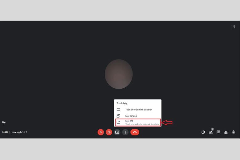 Cách chia sẻ Âm thanh trên google meet