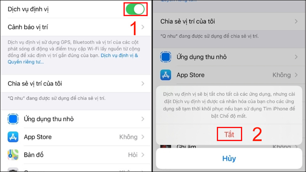 Mở định vị iphone x Mở định vị iphone x