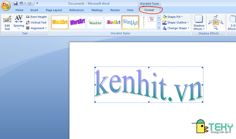 Hướng dẫn tạo kiểu chữ Đẹp trong word